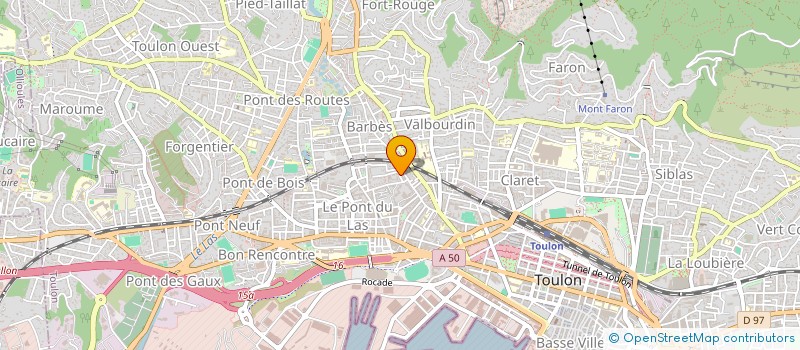 localisation de l'entreprise MONSIEUR FABIEN CNUDDE  TOULON