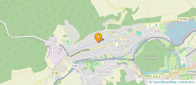 localisation de l'entreprise MONSIEUR FABIEN COASSIN  EZY-SUR-EURE