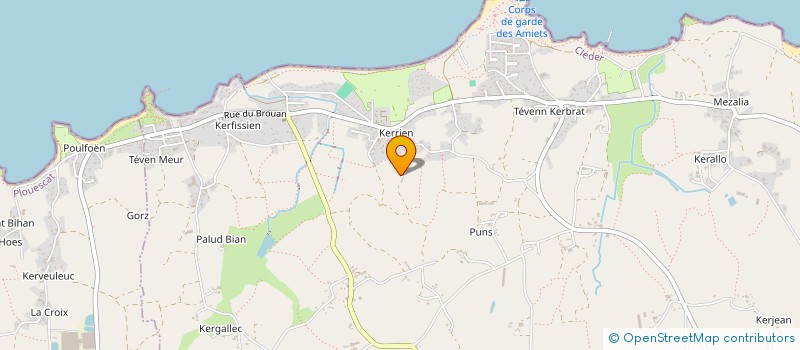 localisation de l'entreprise MONSIEUR FABIEN COCAIGNE  CLEDER