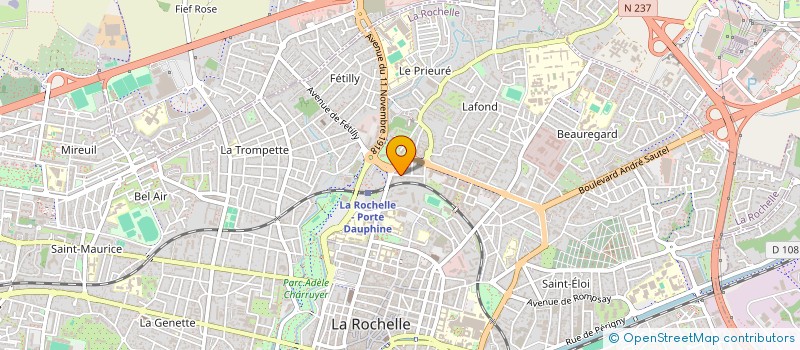 localisation de l'entreprise MONSIEUR FABIEN COIFFARD  LA ROCHELLE