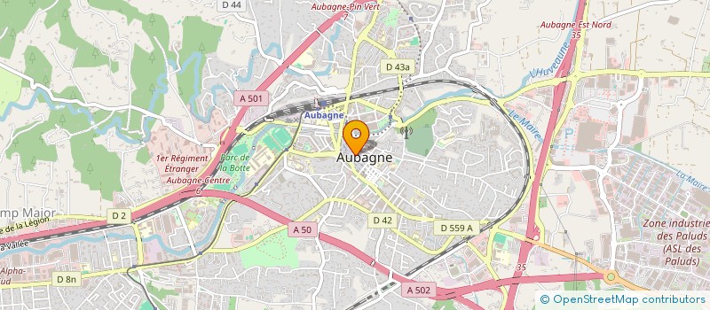 localisation de l'entreprise MONSIEUR FABIEN COLOMIES à AUBAGNE