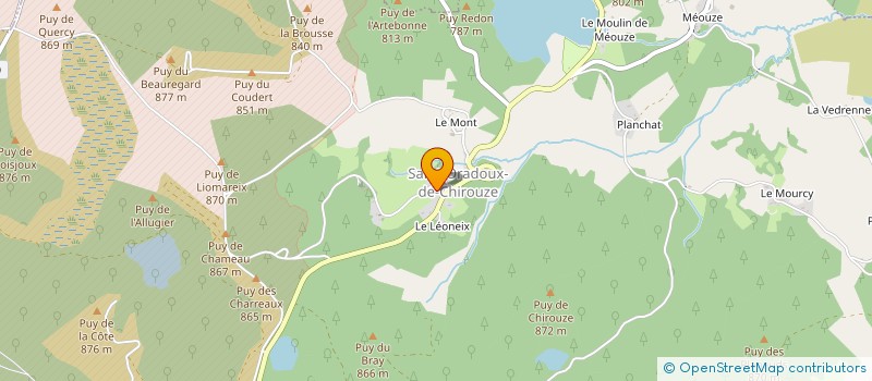 localisation de l'entreprise MONSIEUR FABIEN CONSTANTY à SAINT-ORADOUX-DE-CHIROUZE