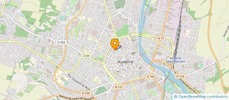 localisation de l'entreprise MONSIEUR FABIEN CORNU  AUXERRE