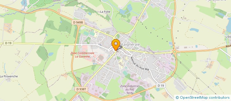 localisation de l'entreprise MONSIEUR FABIEN CORNUAULT à LA CHATAIGNERAIE