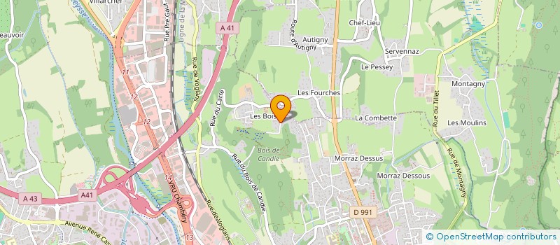 localisation de l'entreprise MONSIEUR FABIEN COUET  CHAMBERY