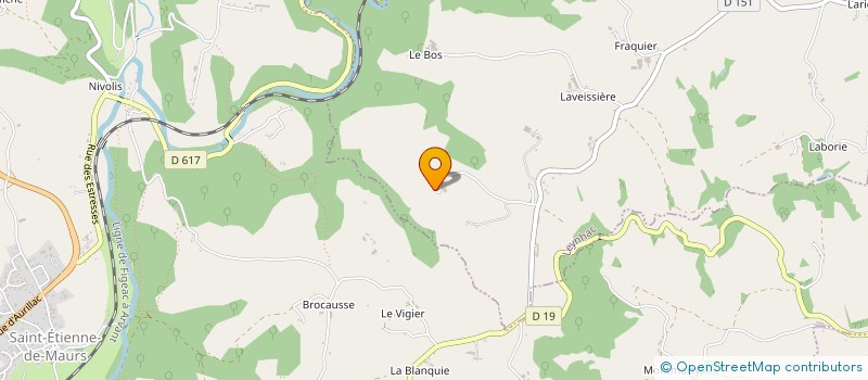 localisation de l'entreprise MONSIEUR FABIEN COURCHINOUX à LEYNHAC