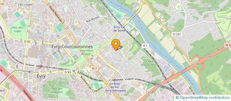 localisation de l'entreprise MONSIEUR FABIEN COURTAILLIER à EVRY-COURCOURONNES