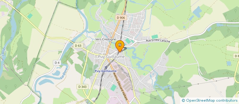 localisation de l'entreprise MONSIEUR FABIEN COUTIER à PUY-GUILLAUME