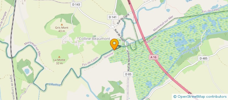 localisation de l'entreprise MONSIEUR FABIEN CREPIEUX  VILLERS-SUR-AUTHIE