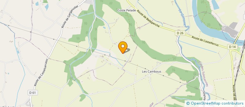 localisation de l'entreprise MONSIEUR FABIEN CREUX  CASTELFERRUS