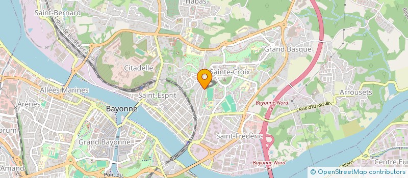 localisation de l'entreprise MONSIEUR FABIEN CREVAUX à BAYONNE