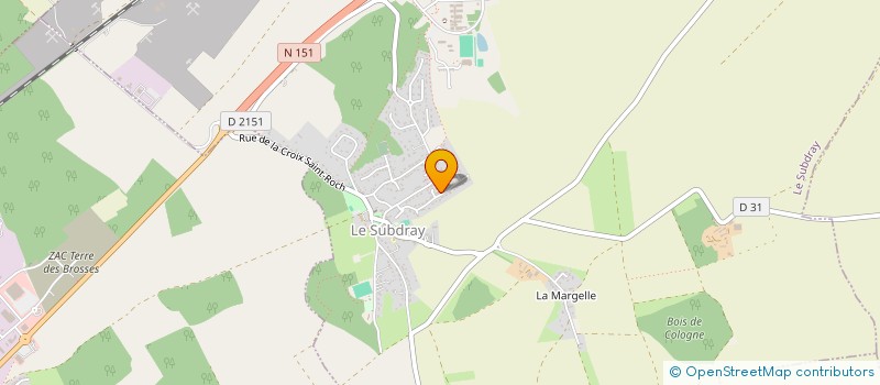 localisation de l'entreprise MONSIEUR FABIEN CRIDELICH à LA CHAPELLE-SAINT-URSIN