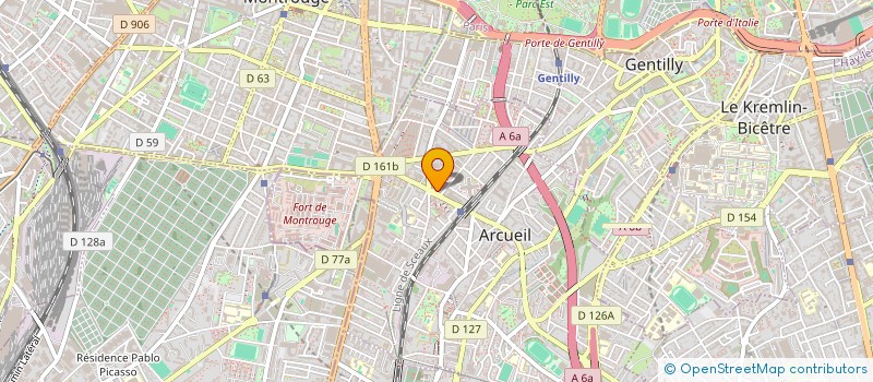 localisation de l'entreprise MONSIEUR FABIEN CROS à ARCUEIL
