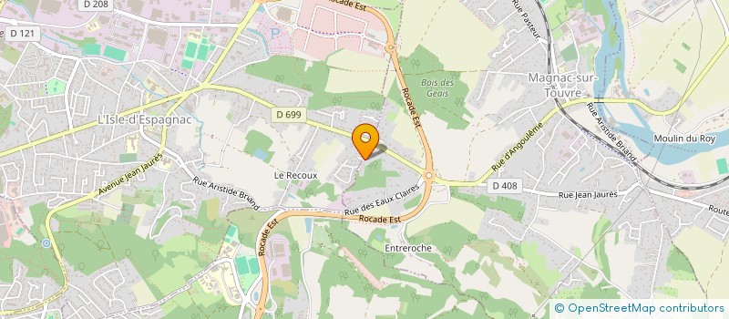 localisation de l'entreprise MONSIEUR FABIEN CROUSILLAC à MAGNAC-SUR-TOUVRE