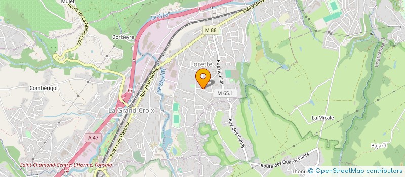 localisation de l'entreprise MONSIEUR FABIEN CRUZ  LORETTE