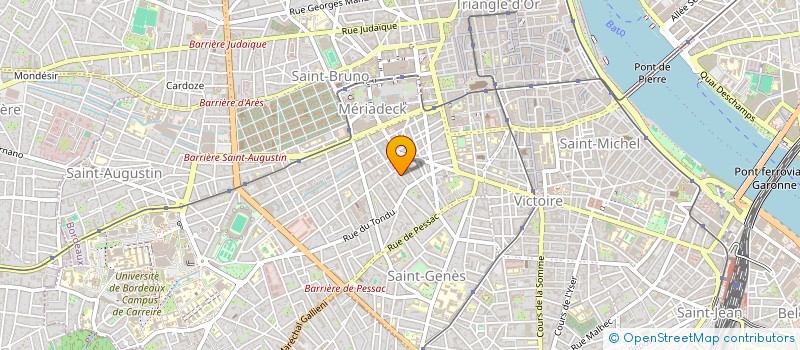 localisation de l'entreprise MONSIEUR FABIEN CRUZ à BORDEAUX