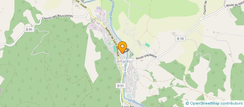 localisation de l'entreprise MONSIEUR FABIEN CULEUX  CAMARES