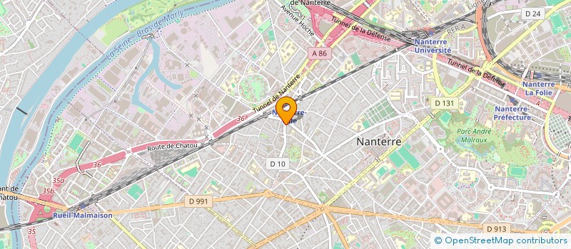 localisation de l'entreprise MONSIEUR FABIEN CULOT  NANTERRE