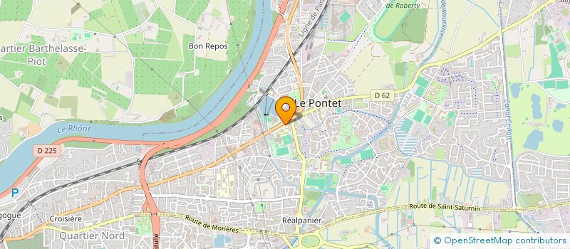 localisation de l'entreprise MONSIEUR FABIEN CURNIER  LE PONTET