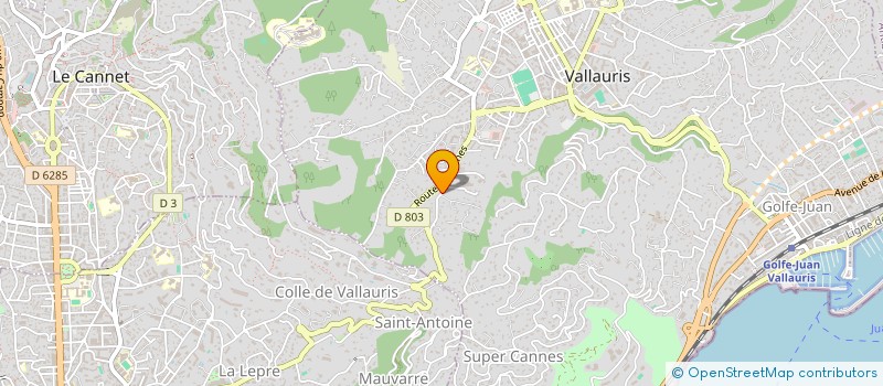 localisation de l'entreprise MONSIEUR FABIEN CUROT à VALLAURIS