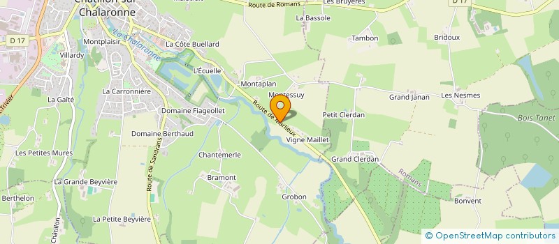 localisation de l'entreprise MONSIEUR FABIEN CURTILLAT  CHATILLON-SUR-CHALARONNE