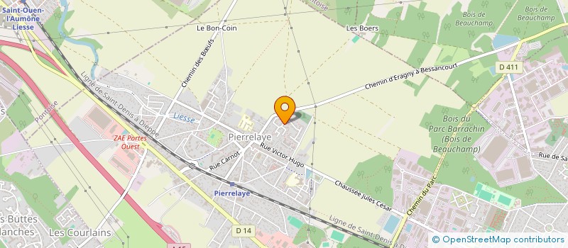 localisation de l'entreprise MONSIEUR FABIEN CUVILLIER  PIERRELAYE