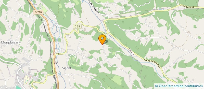 localisation de l'entreprise MONSIEUR FABIEN CYPIERE  SAGELAT