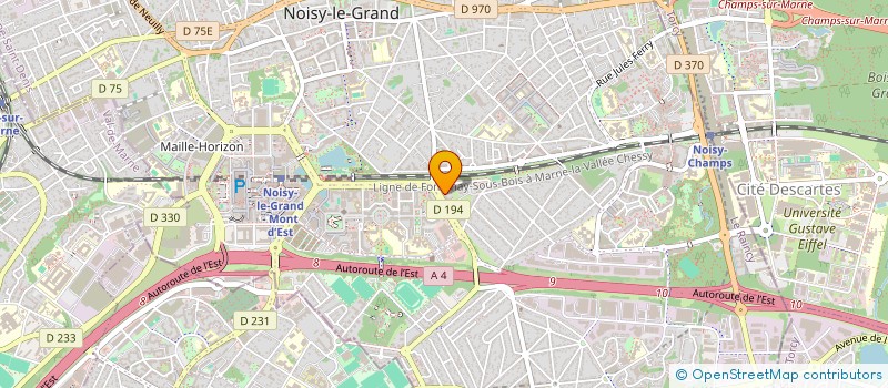 localisation de l'entreprise MONSIEUR FABIEN DA SILVA  NOISY-LE-GRAND