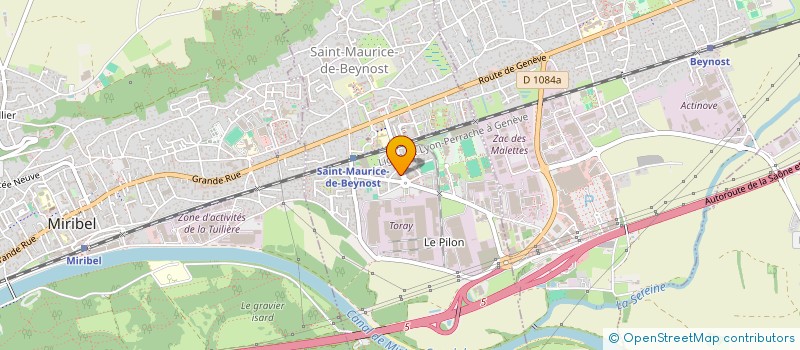 localisation de l'entreprise MONSIEUR FABIEN DAGUIN  SAINT-MAURICE-DE-BEYNOST