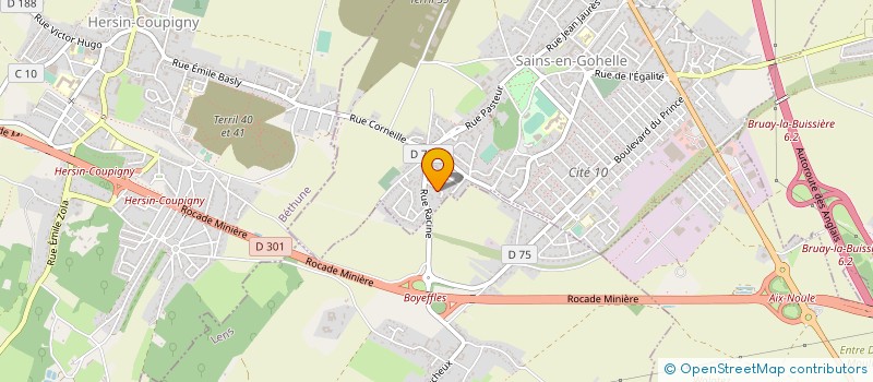 localisation de l'entreprise MONSIEUR FABIEN DAILLY  SAINS-EN-GOHELLE