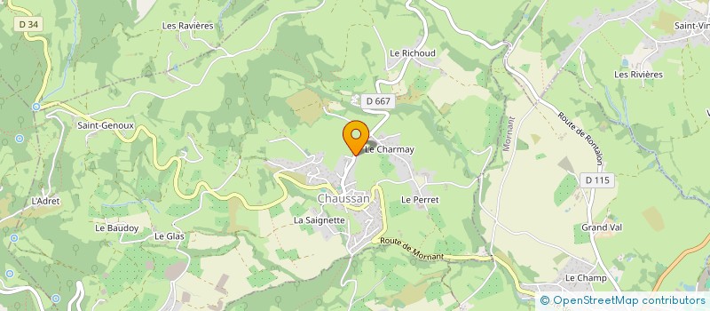 localisation de l'entreprise MONSIEUR FABIEN DALAISON à CHAUSSAN