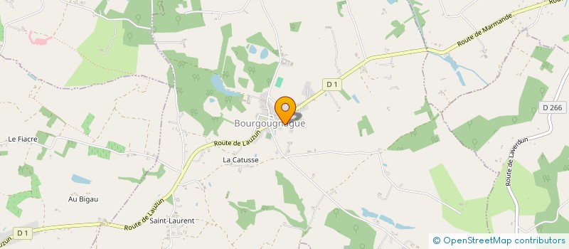 localisation de l'entreprise MONSIEUR FABIEN DALON  BOURGOUGNAGUE