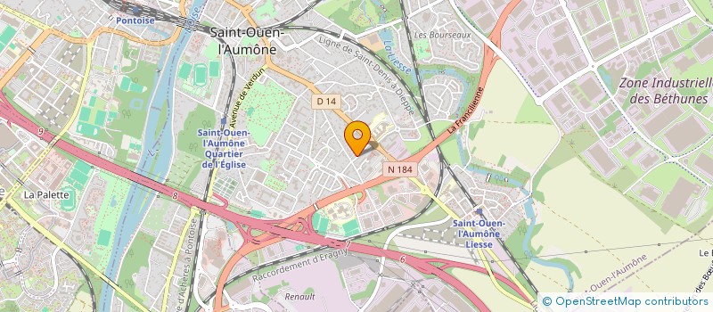 localisation de l'entreprise MONSIEUR FABIEN DANA  SAINT-OUEN-L'AUMONE