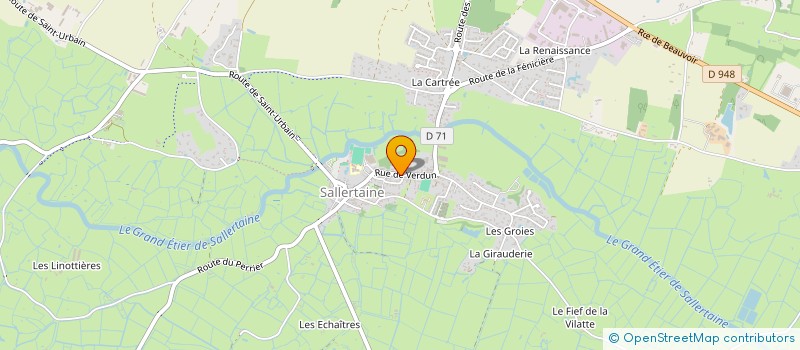 localisation de l'entreprise MONSIEUR FABIEN DARRIAU  SALLERTAINE