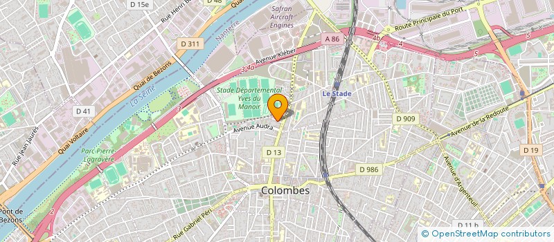 localisation de l'entreprise MONSIEUR FABIEN DAVOUST à COLOMBES