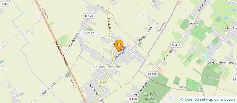 localisation de l'entreprise MONSIEUR FABIEN DE CLERCQ à NEUVE-CHAPELLE