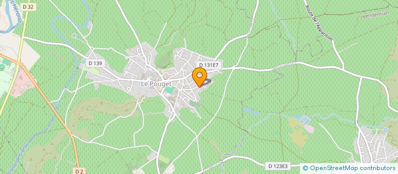 localisation de l'entreprise MONSIEUR FABIEN DE OLIVEIRA  LE POUGET