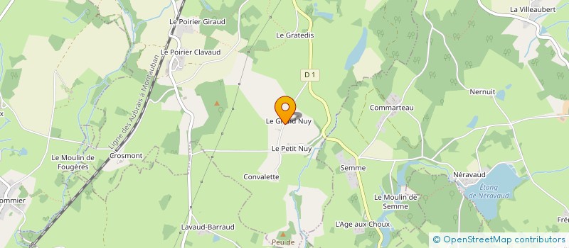 localisation de l'entreprise MONSIEUR FABIEN DEGAY  LA SOUTERRAINE