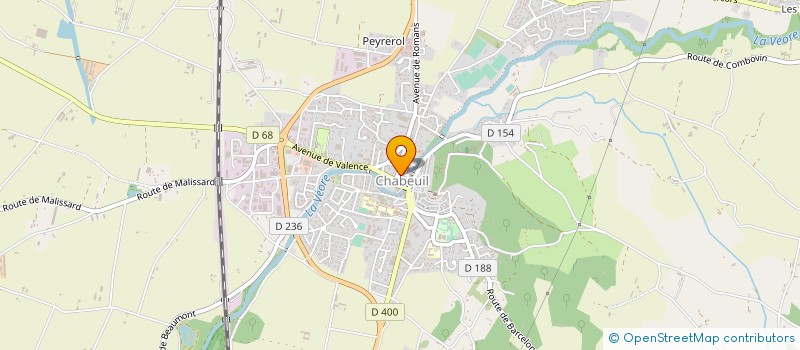localisation de l'entreprise MONSIEUR FABIEN DEGRANGE à CHABEUIL