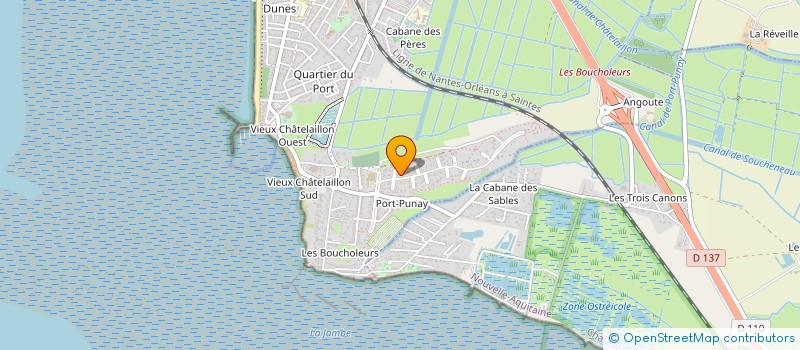 localisation de l'entreprise MONSIEUR FABIEN DELAROCHE à CHATELAILLON-PLAGE