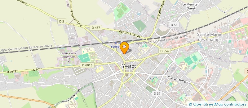 localisation de l'entreprise MONSIEUR FABIEN DELAROQUE  YVETOT