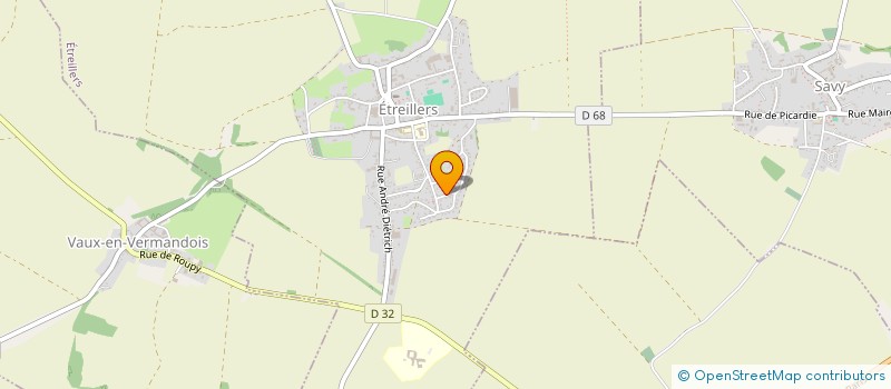 localisation de l'entreprise MONSIEUR FABIEN DELATTRE  ETREILLERS