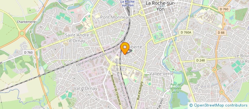 localisation de l'entreprise MONSIEUR FABIEN DELAVAL  LA ROCHE-SUR-YON