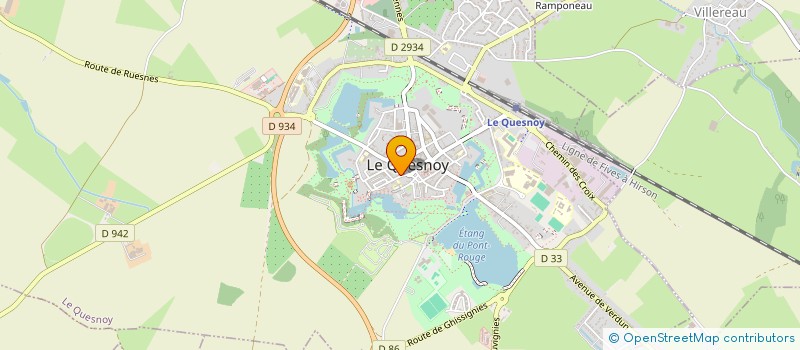 localisation de l'entreprise MONSIEUR FABIEN DELCROIX à LE QUESNOY