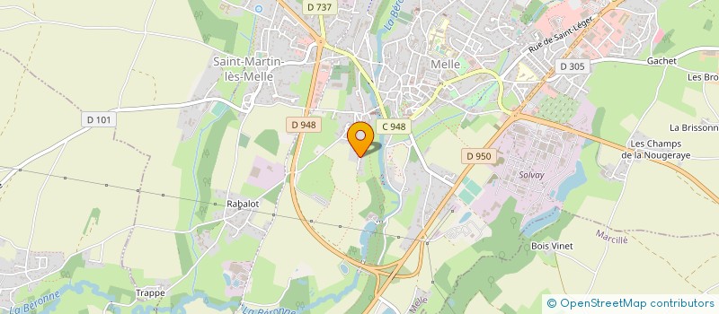 localisation de l'entreprise MONSIEUR FABIEN DELION  MELLE