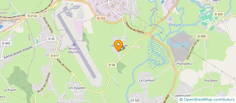 localisation de l'entreprise MONSIEUR FABIEN DELMAS à ARPAJON-SUR-CERE