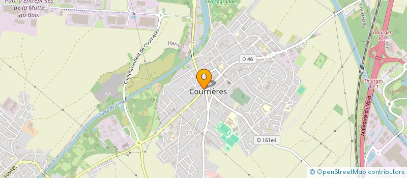 localisation de l'entreprise MONSIEUR FABIEN DELMEE  COURRIERES