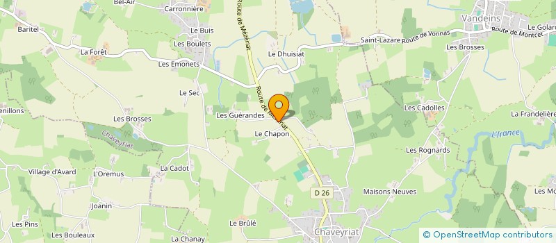 localisation de l'entreprise MONSIEUR FABIEN DELORME à CHAVEYRIAT