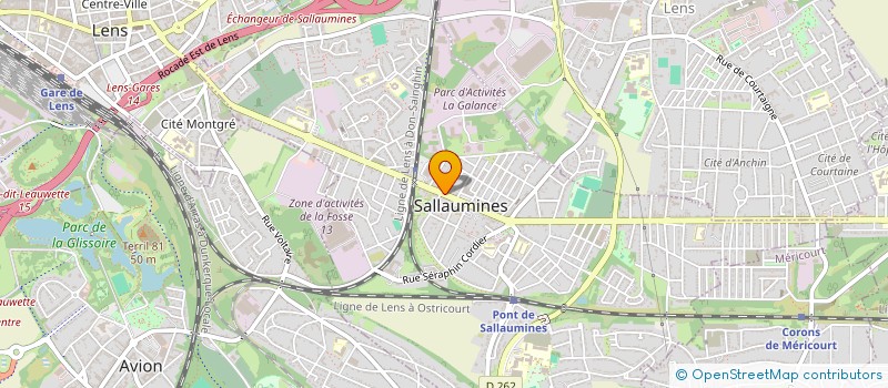 localisation de l'entreprise MONSIEUR FABIEN DELPLANQUE  LOISON-SOUS-LENS