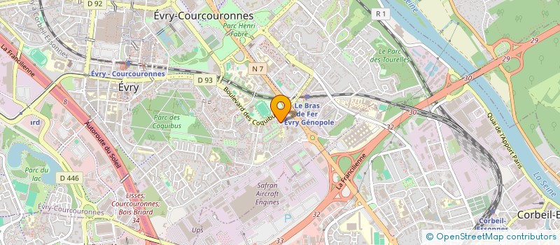 localisation de l'entreprise MONSIEUR FABIEN DELPORTE  EVRY-COURCOURONNES